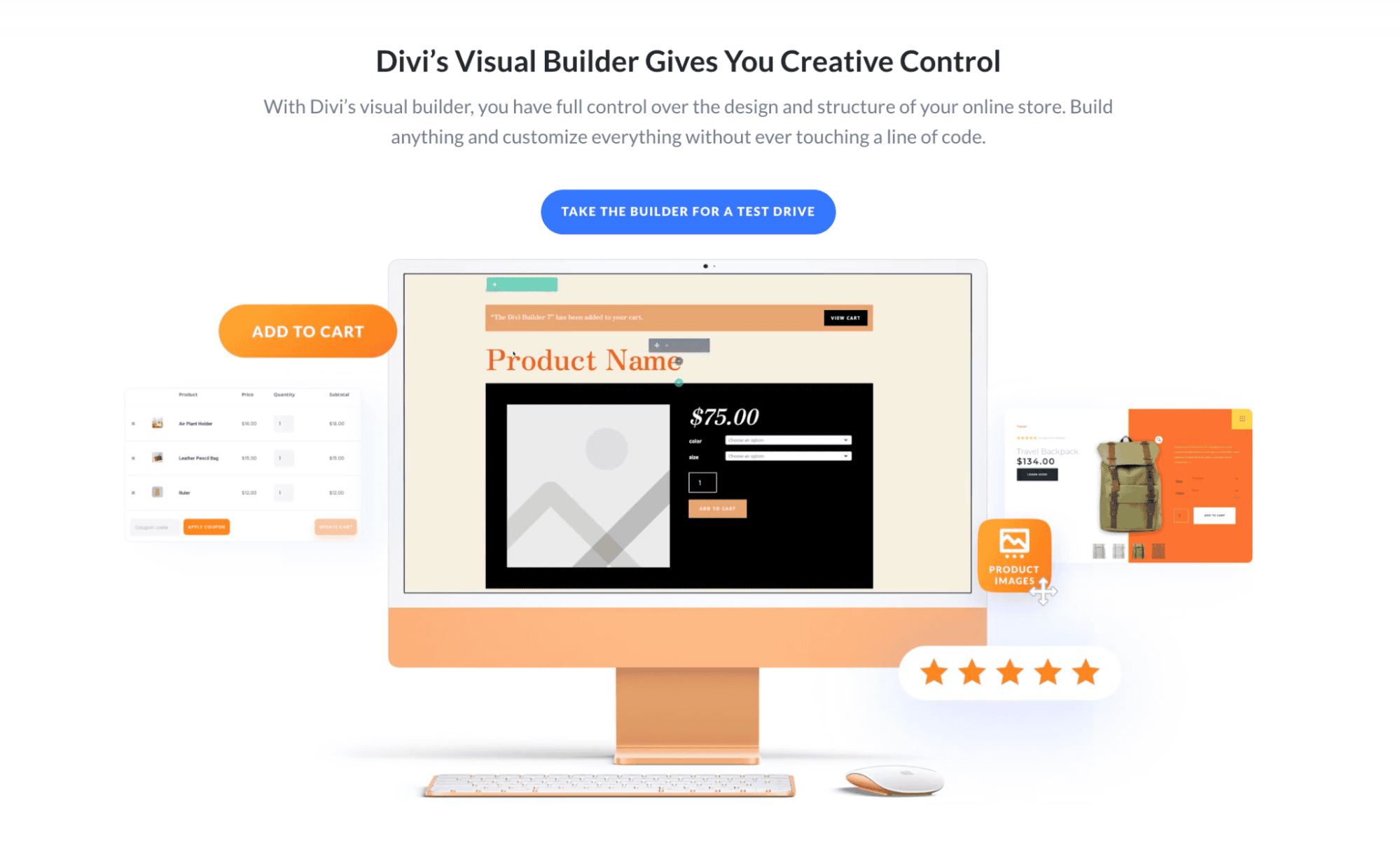 Divi WooCommerce page builder