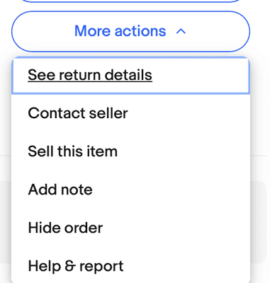 how to hide eBay orders